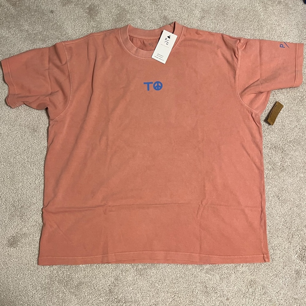 BNWT NEW Peace Collective Toronto logo tshirt size XXL in peach pink